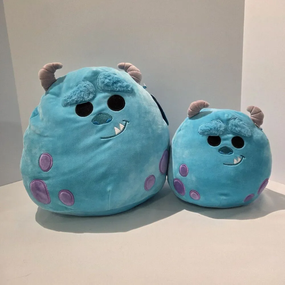 2 Squishmallow Large Small Disney Pixar SULLEY With Tags, Super Cute